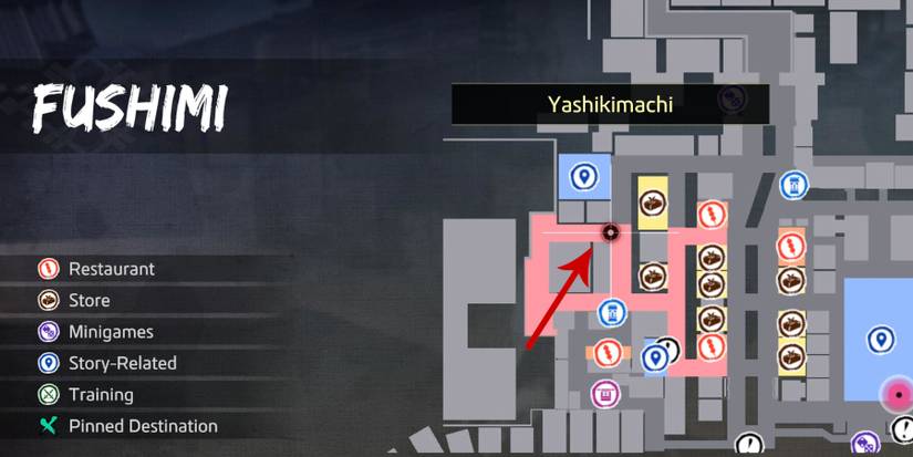 Like a Drago Ishin Green Ninja location on the map Wanted Men request