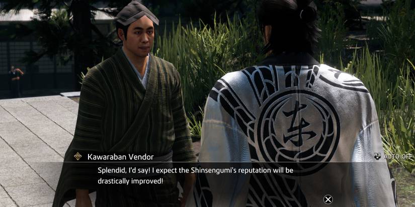 Like a Dragon Ishin Can I quote you on that Ryoma speaking to the journalist