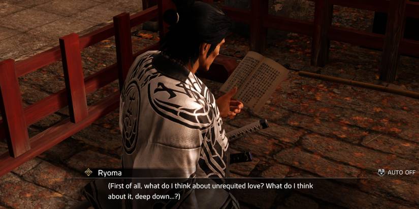 Like a Dragon Ishin Finders Weepers substory Ryoma begins to read the diary