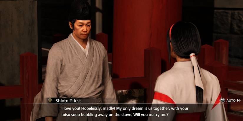 Like a Dragon Ishin Finders Weepers substory the priest declares his love