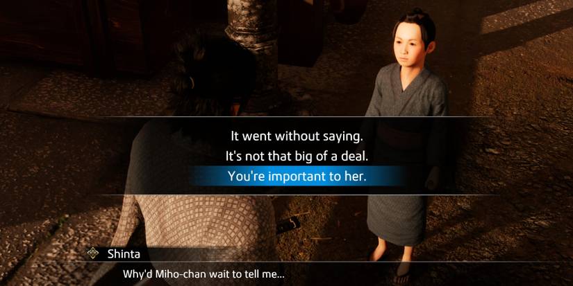 Like a Dragon Ishin I'll Miss You Miho substory answer two