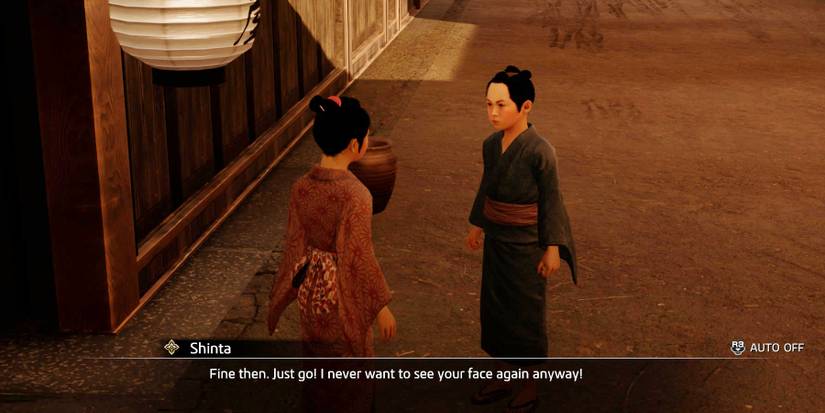 Like a Dragon Ishin I'll Miss You Miho substory chasing Miho and Shinto