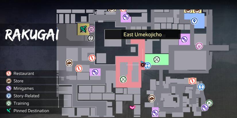 Like a Dragon Ishin Man in Jozo Tengu waiting location