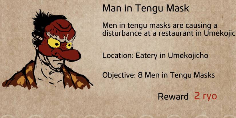 Like a Dragon Ishin Man in Tengu Mask