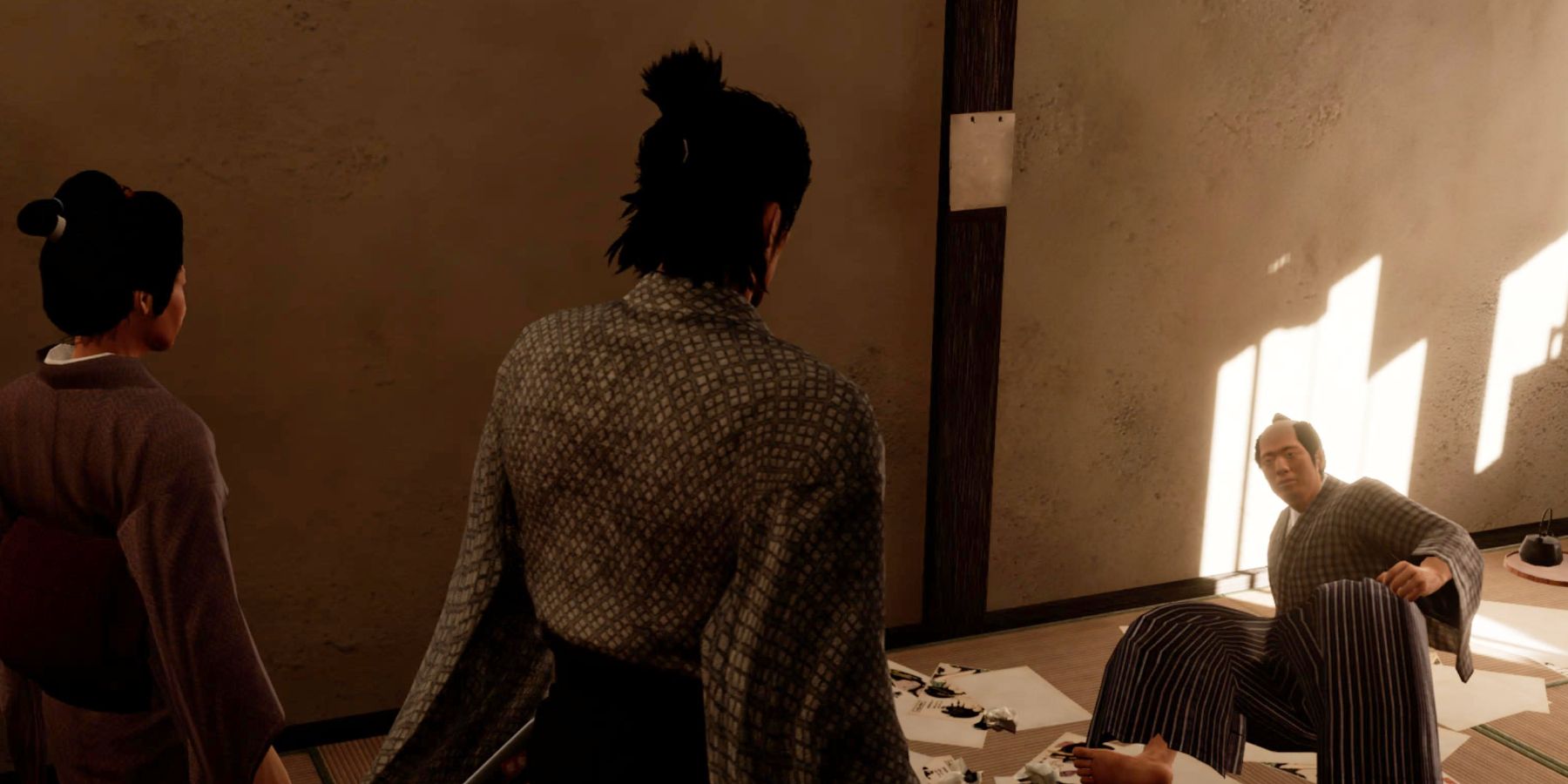 Like a Dragon Ishin Ryoma confronts the Reclusive son with his mother