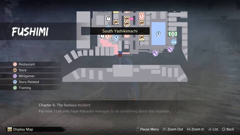 Like A Dragon Ishin_Filthy Cat Map