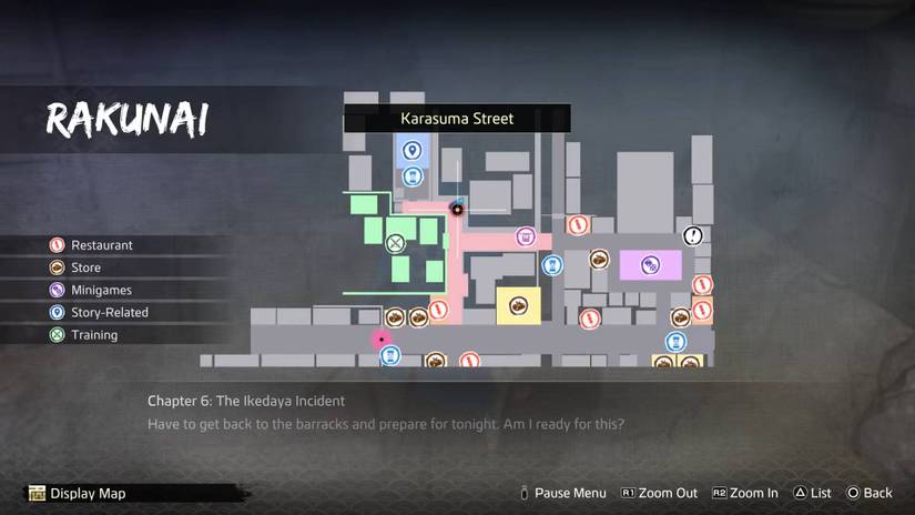 Like A Dragon Ishin_Lucky Cat Map