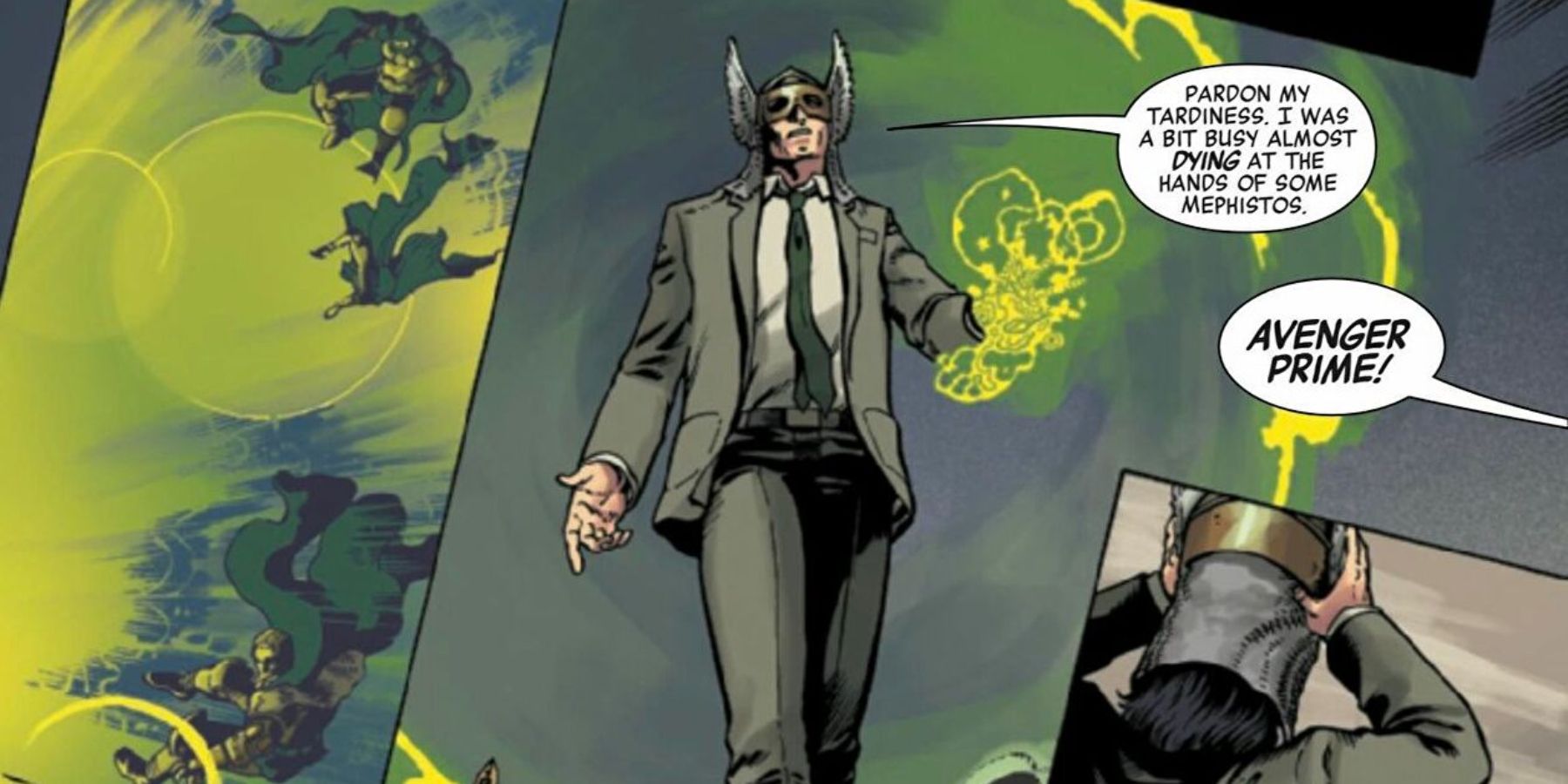 Loki as Avenger Prime in Avengers Forever Marvel Comics