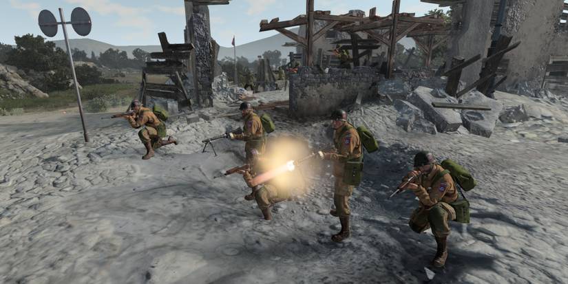 COH3 M1919A6 paratrooper