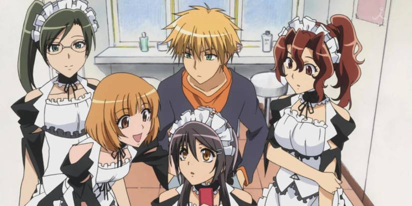 Main Characters From Maid-sama! and usui.