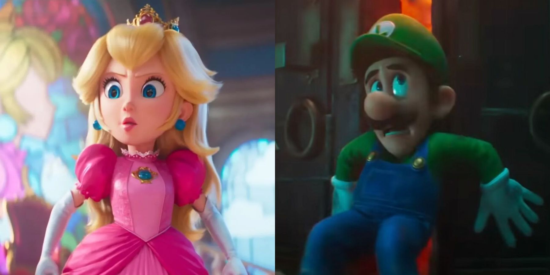 mario movie peach luigi