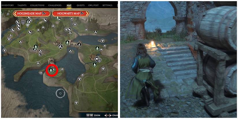 marunweem lake treasure vault location 1 in hogwarts legacy