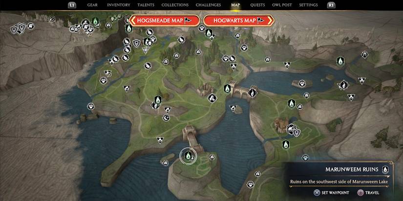 marunweem ruins treasure vaults locations in hogwarts legacy
