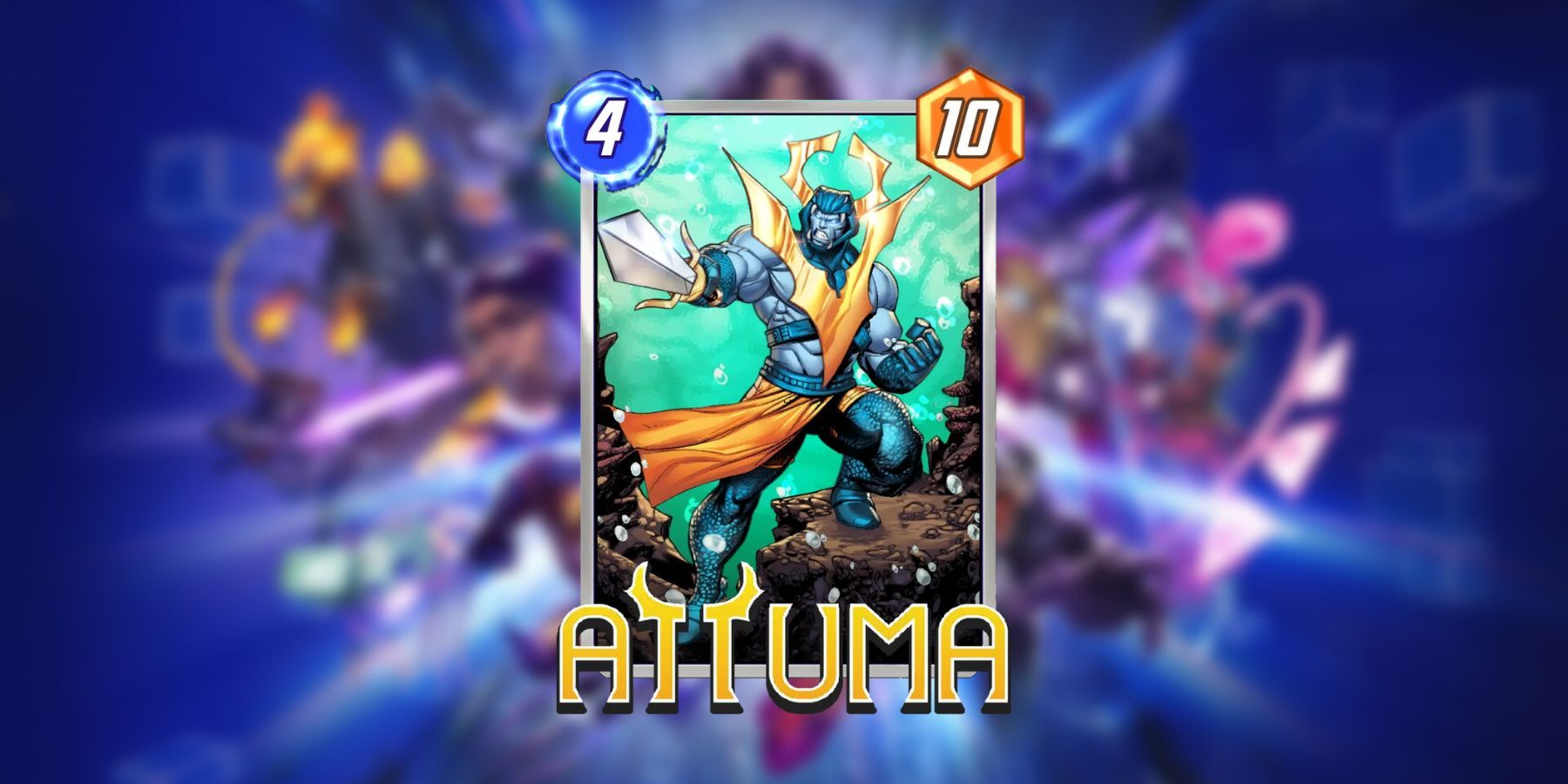image showing the attuma card in marvel snap.