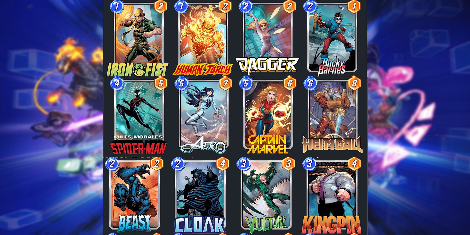Image shows the best Pool 3 move deck in Marvel Snap. 
