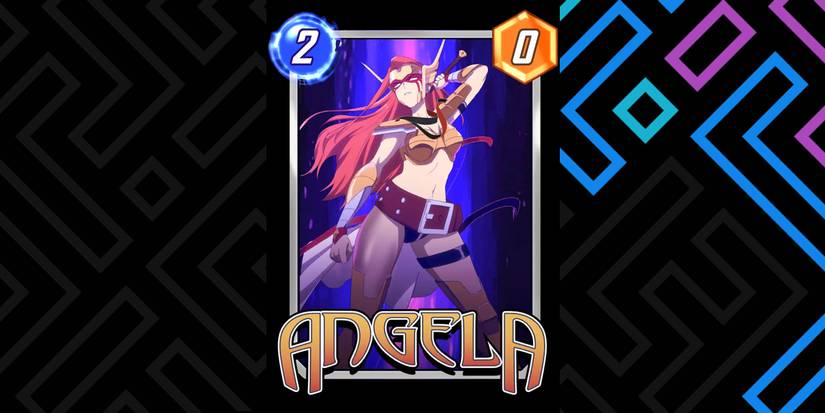 Marvel Snap Hero Music Video Variant Card Art Angela