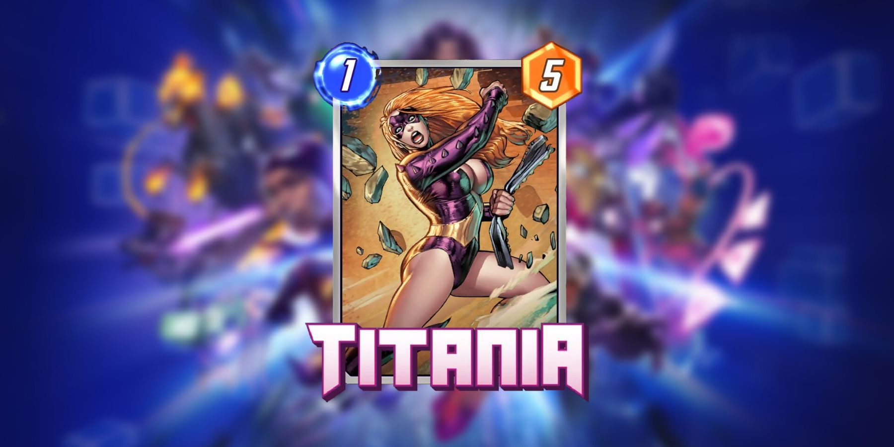 image showing the titania card in marvel snap.