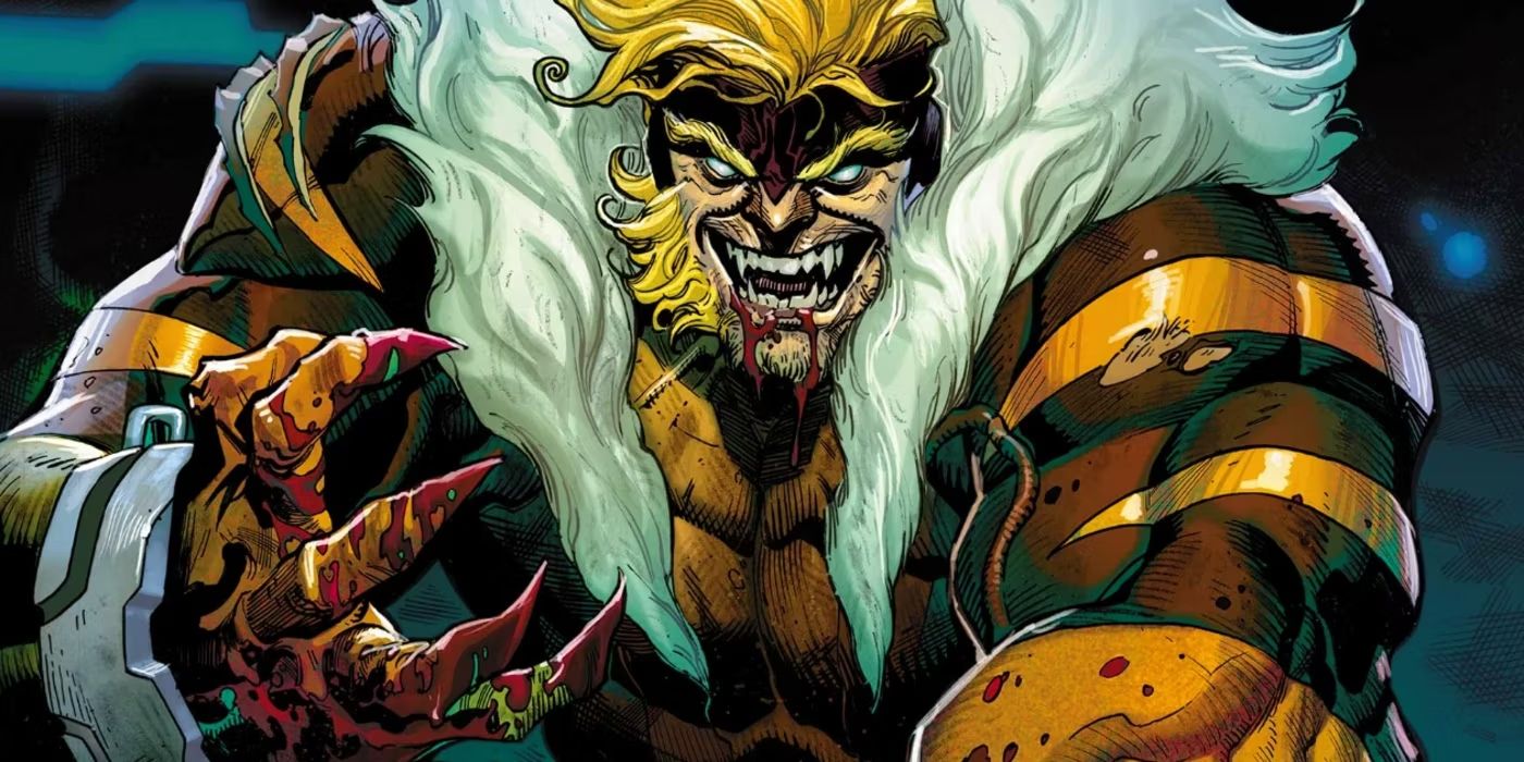 Cameos del personaje de Wolverine de Marvel, Dientes de sable
