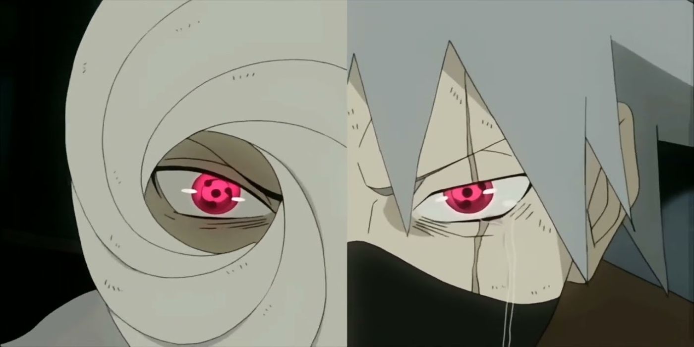 Obito and Kakashi Mangekyo