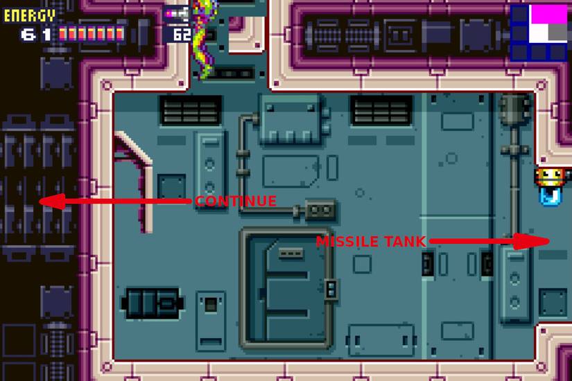 metroid fusion habitation deck stuck