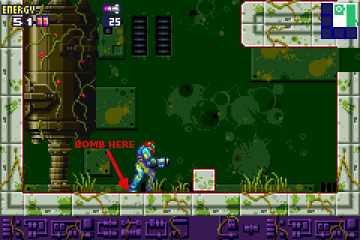 Metroid Fusion: Where to Go After Bomb (Stuck in Sector 2)
