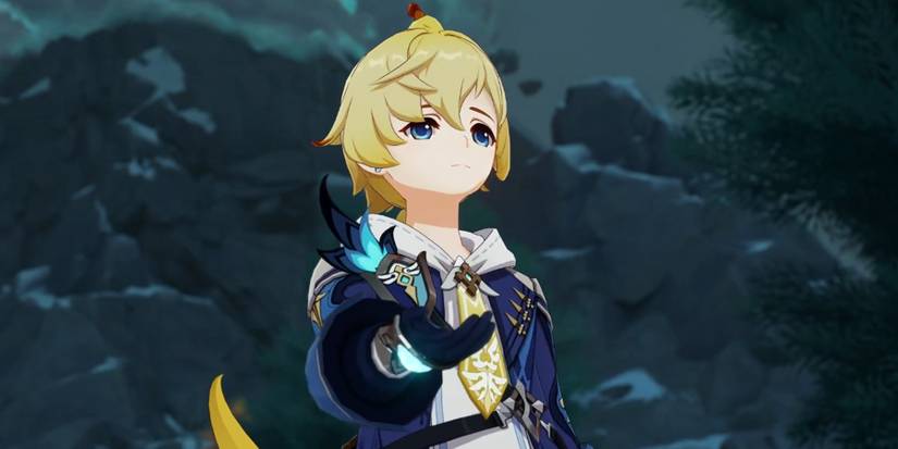 mika extending his hand in genshin impact