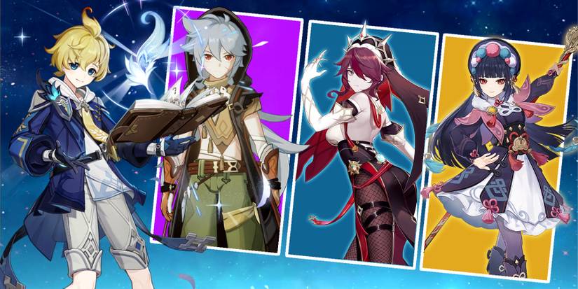 mika-razor-rozaria and yun jin in genshin impact-1