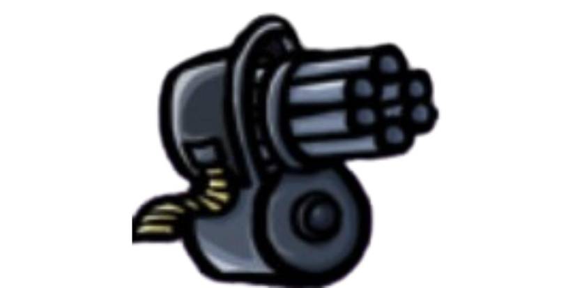 Minigun ranged weapon from Brotato