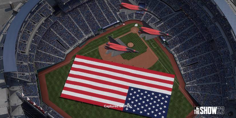 MLB The Show 23 American Flag on Field