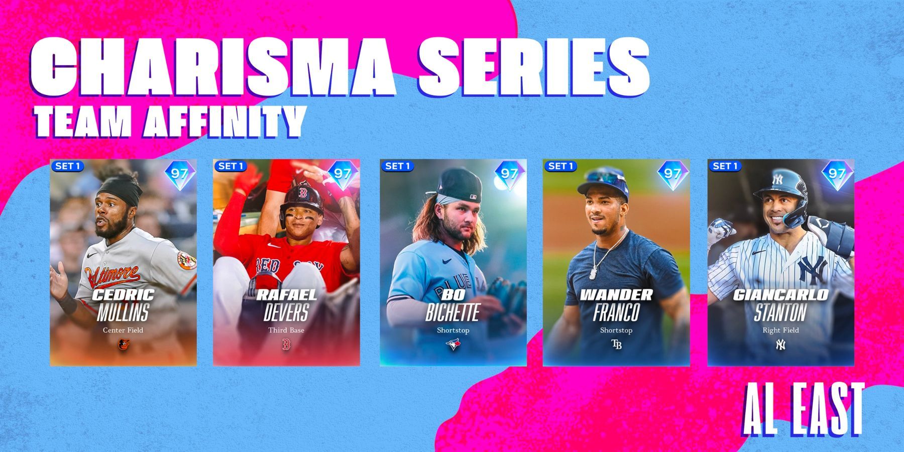 MLB The Show 23 Team Affinity Diamond Dynasty Cards