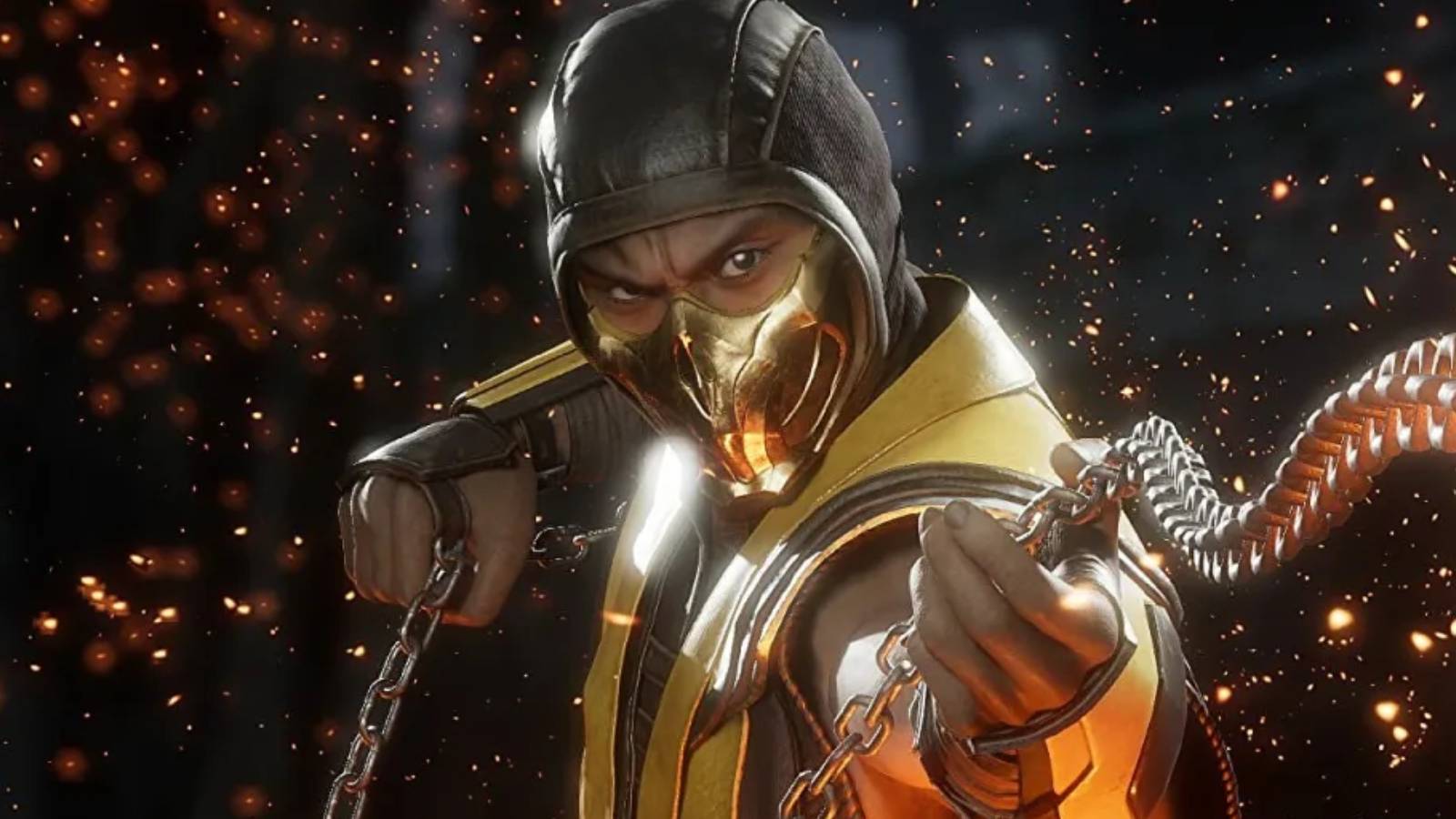 Mortal Kombat 11 Scorpion CloseUp