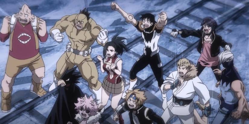 My Hero Academia Deku vs Class A Season 6, episode 23 Class A cheering