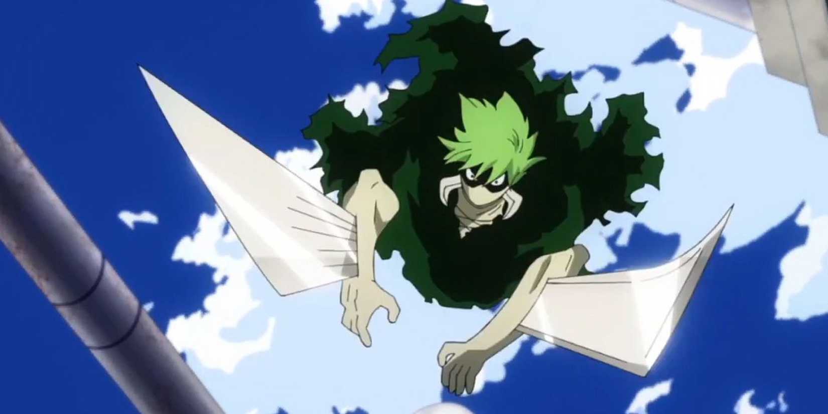 My-Hero-Academia-Kamakiri-Falling-Out-Of-The-Sky-While-Summoning-Blades-From-His-Arms