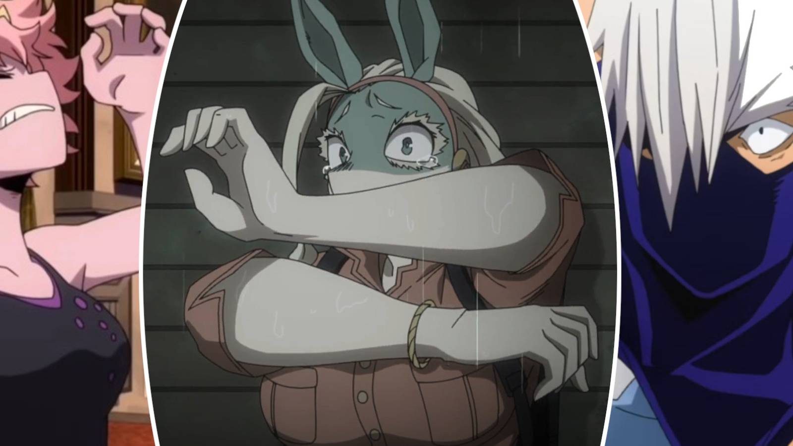 My Hero Academia's Relentless Discrimination Hating Heteromorphs Mina Ashida, Ippon Josei and Mezo Shoji