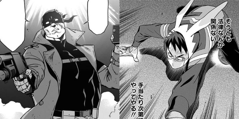 my hero academia vigilantes knuckle duster and the crawler