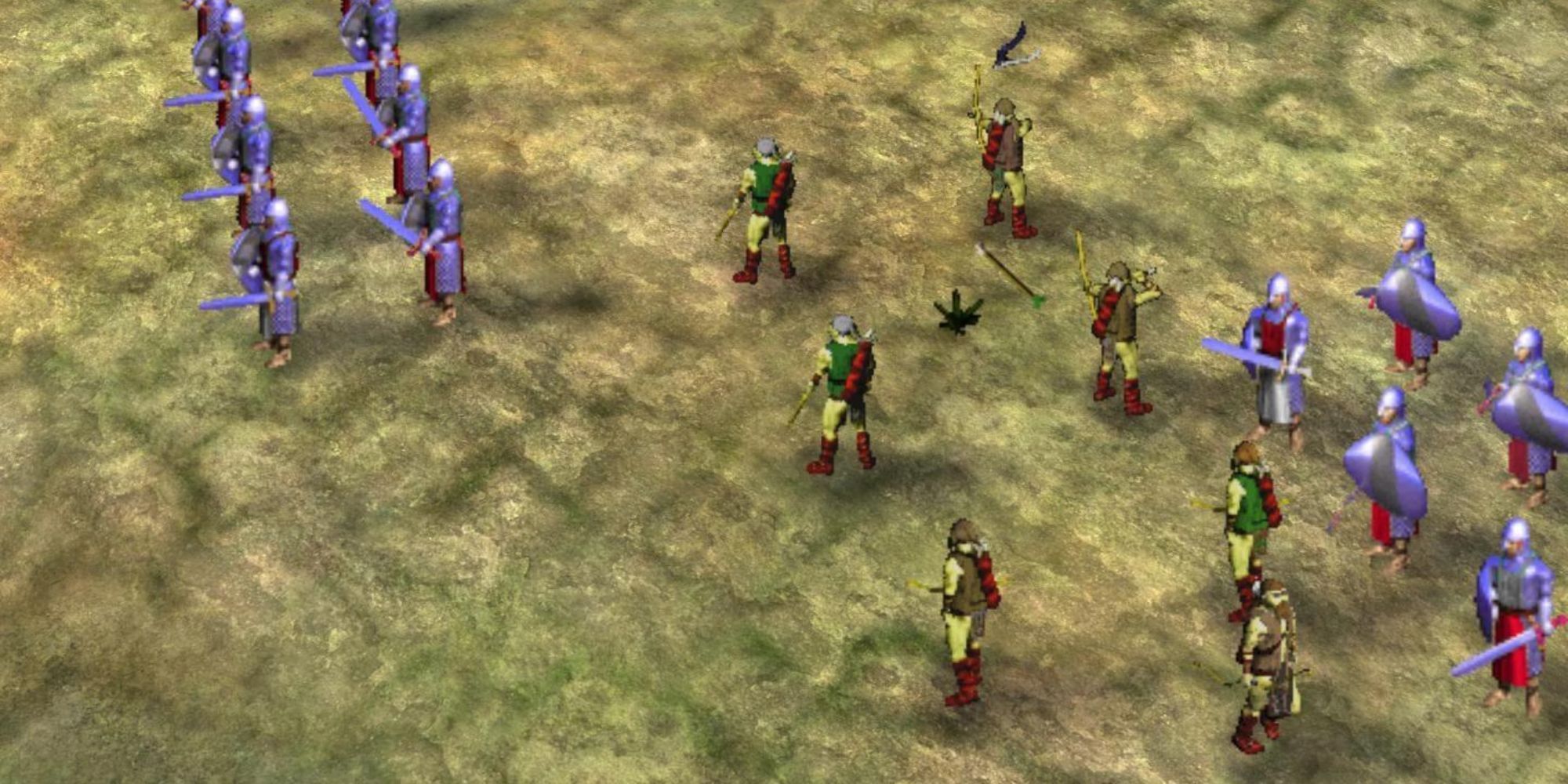Archers attacking in Myth: The Fallen Lords