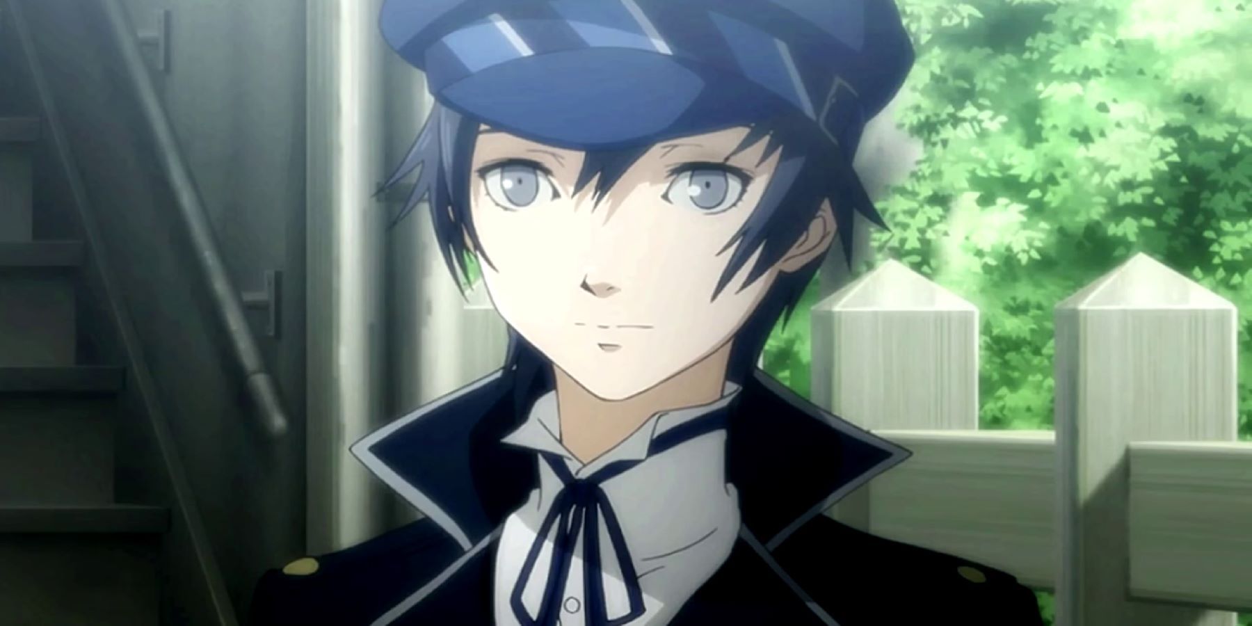 Naoto Shirogane in an animated cutscene from Persona 4 Golden