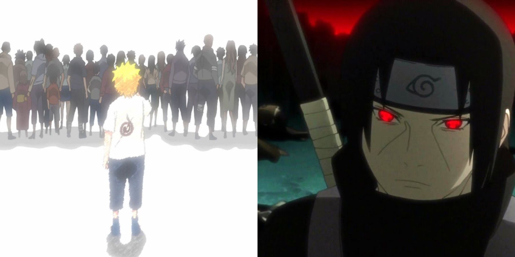 Naruto Uzumaki e Itachi Uchiha