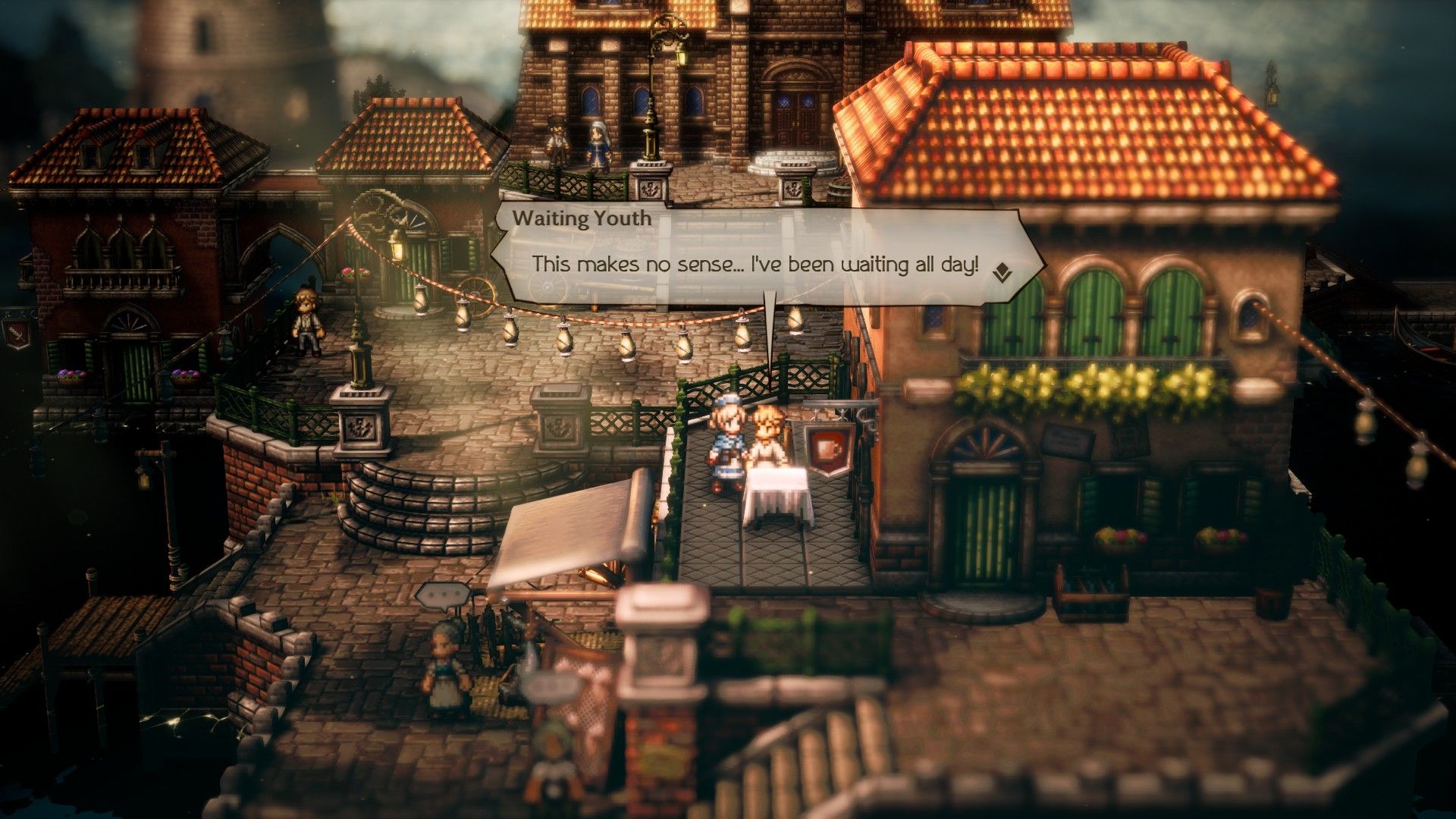 Octopath Traveler 2 Harborlands Waiting