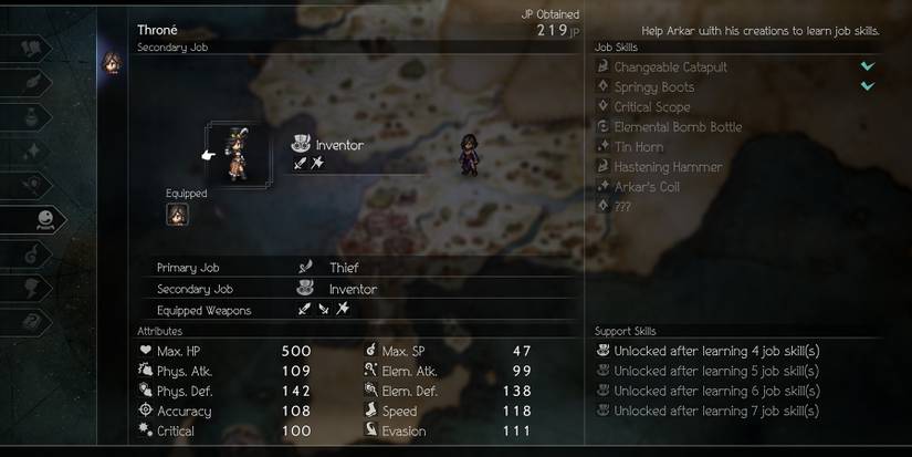 octopath traveler 2 secondary job inventor