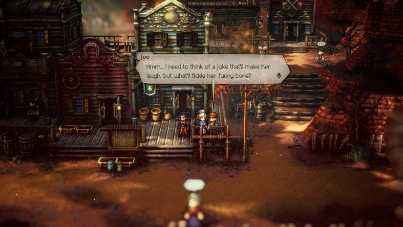 Octopath Traveler 2 Wanted: A Good Joke