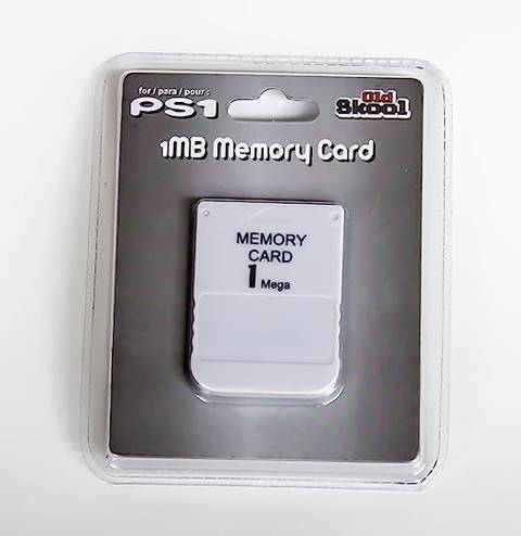 Old Skool PS1 Memory Card Product Shot