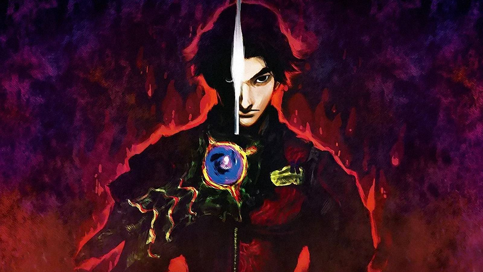 Onimusha cover art showing Akechi with the Oni Gauntlet.