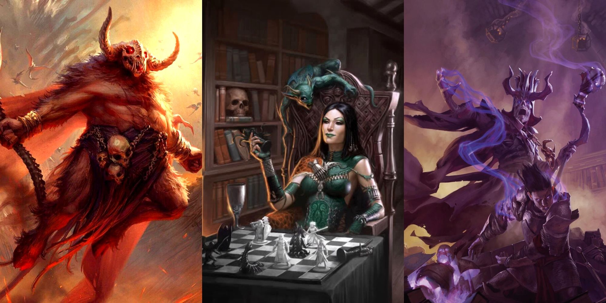 Orcus, Iggwilv, the Witch Queen, and Acererak in Dungeons & Dragons