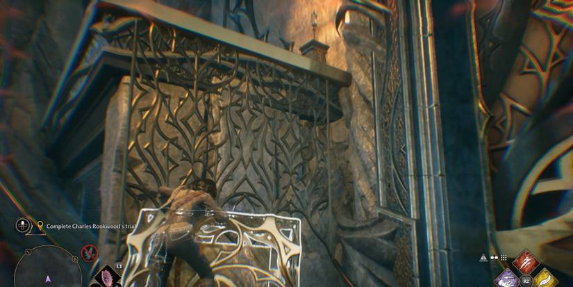 part 1 of the charles rookwood trial in hogwarts legacy