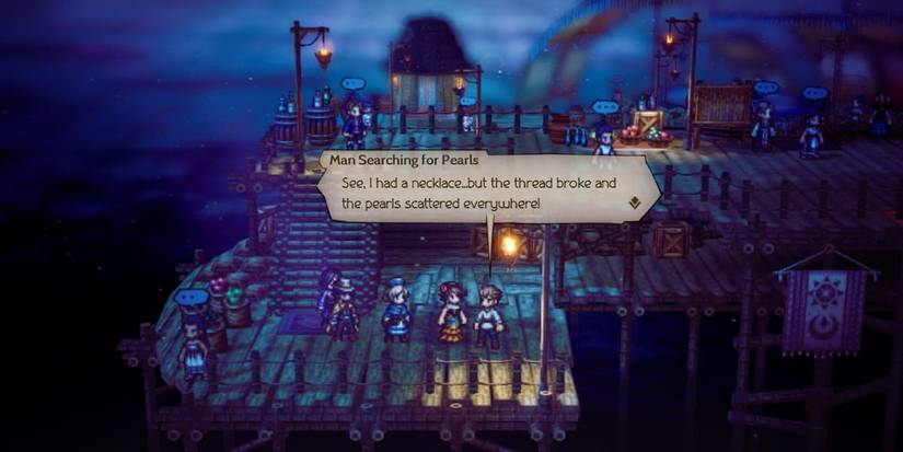 man searching for pearl