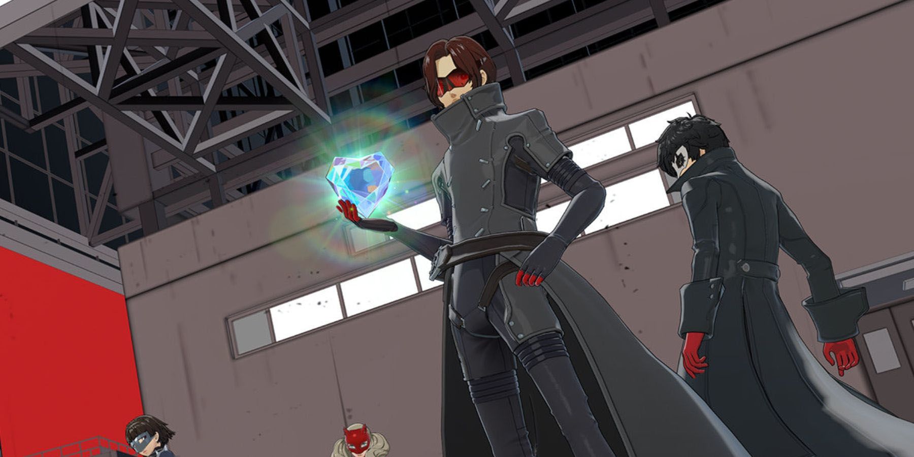 A screenshot of some of the playable characters in Persona 5: The Phantom X.