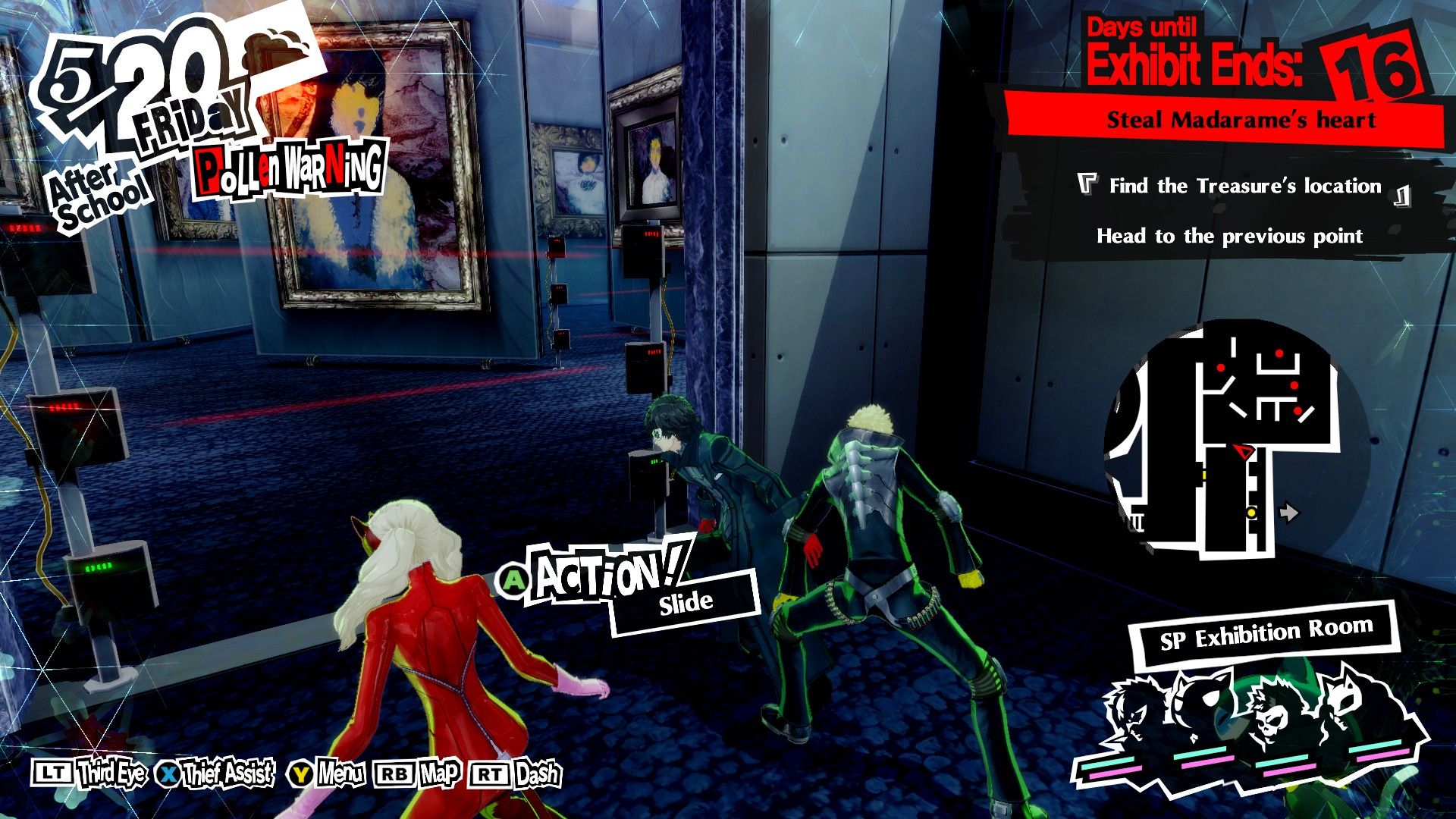 persona 5 royal madarame palace laser maze