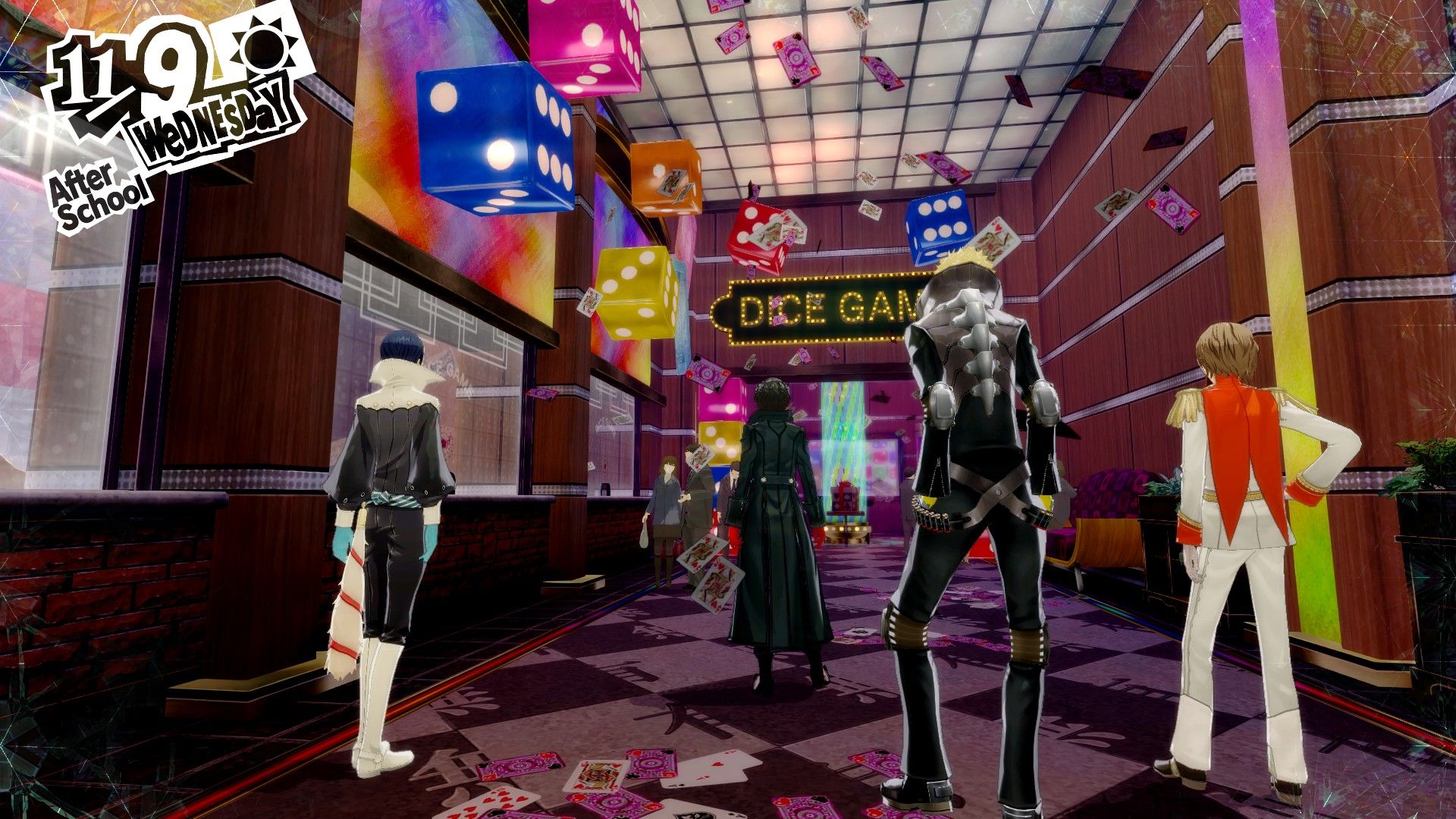 Persona 5 Royal Dice Game Area