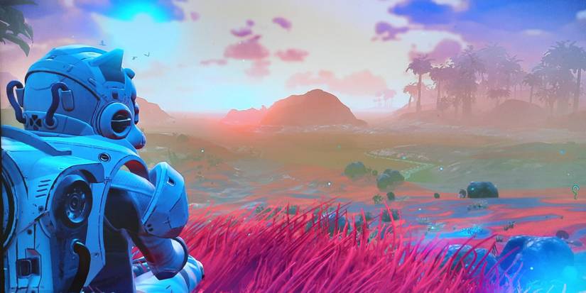 Planet landscape in No Mans Sky